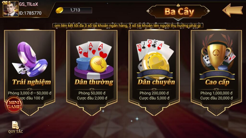 Game bài ba cây twin