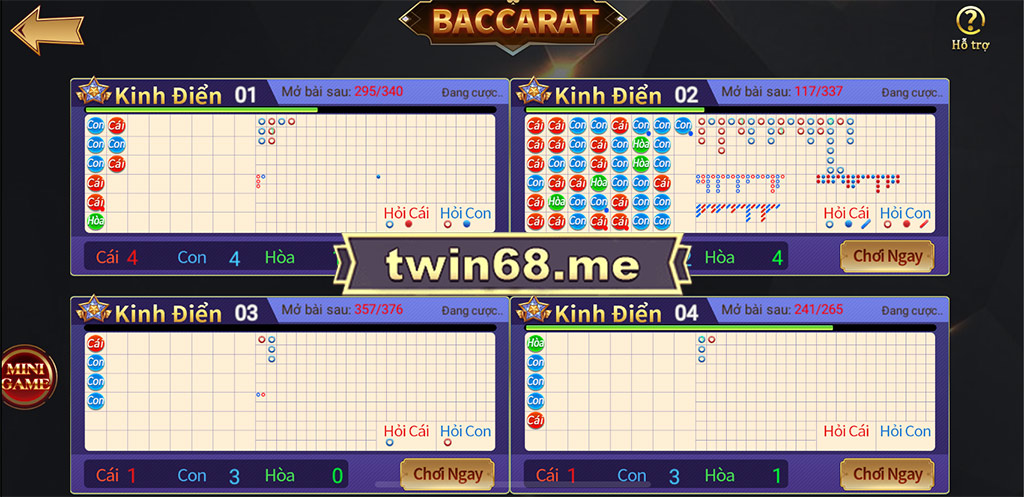 Baccrat twin twin68 game bài