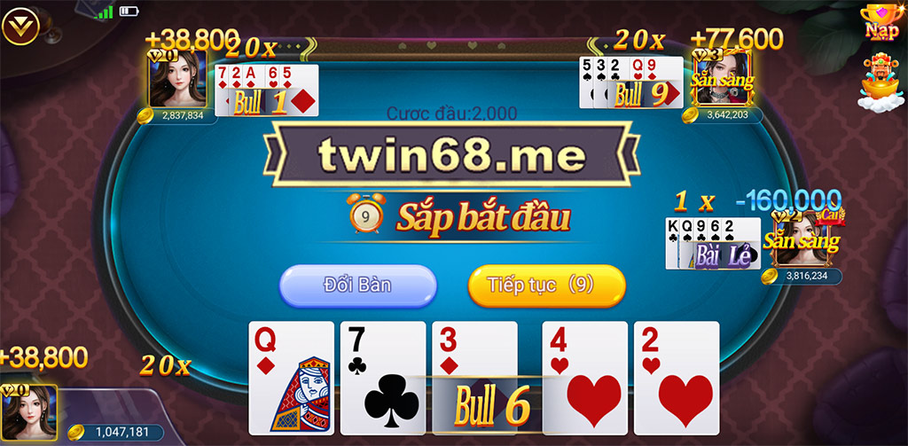 Poker bull twin twin68 game bài